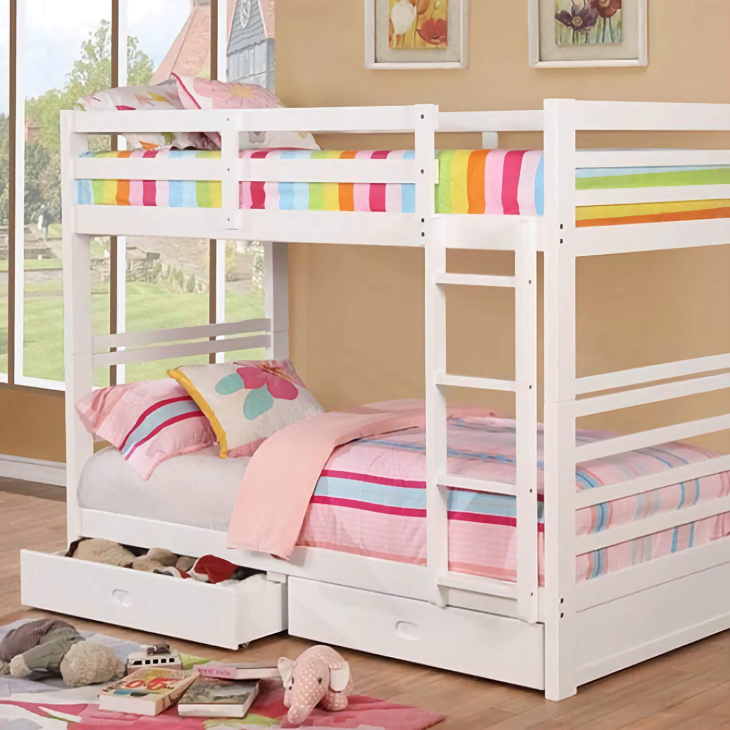 California Bunk Bed Twin/Twin - White