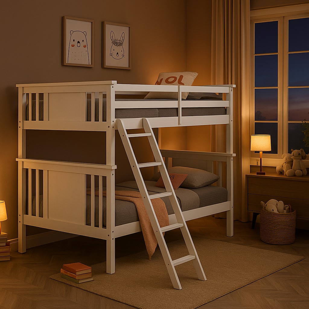 Spring Creek Bunk Bed - White