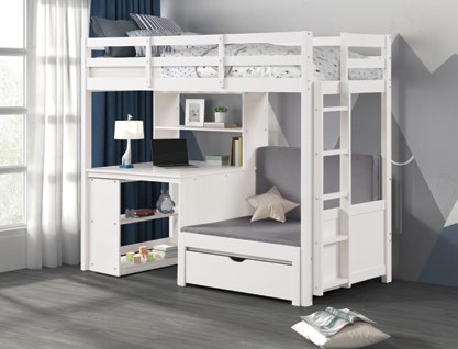 Mateo Twin/Twin Loft Bunk Bed