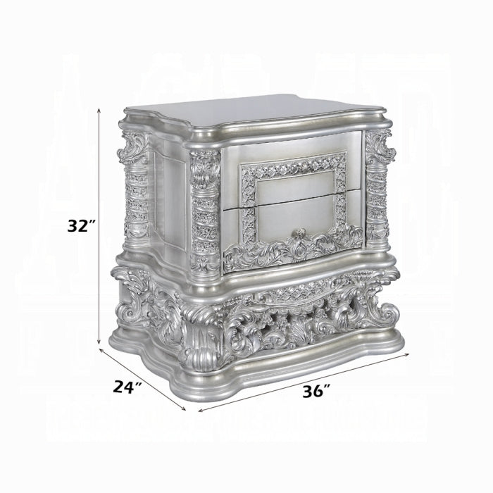 Valkyrie Nightstand Platinum Nightstand | SKU BD00684