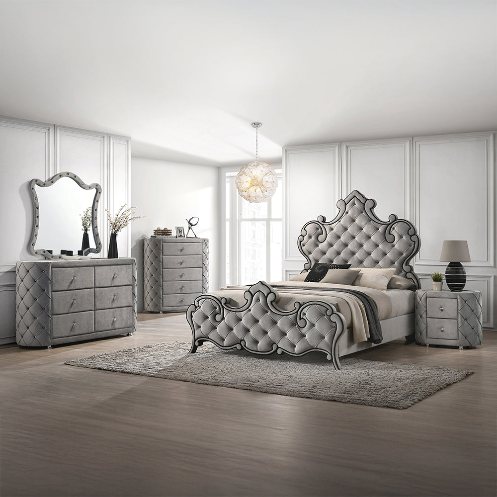 Deluxe Perine Queen Bed by ACME