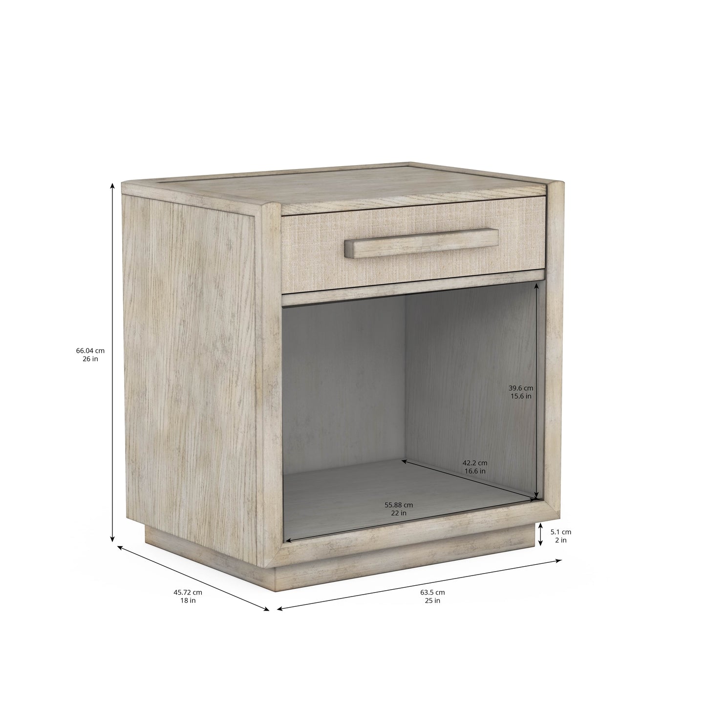 Cotiere Small Single Drawer Nightstand