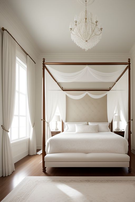 The Lucent Iron Canopy Bed
