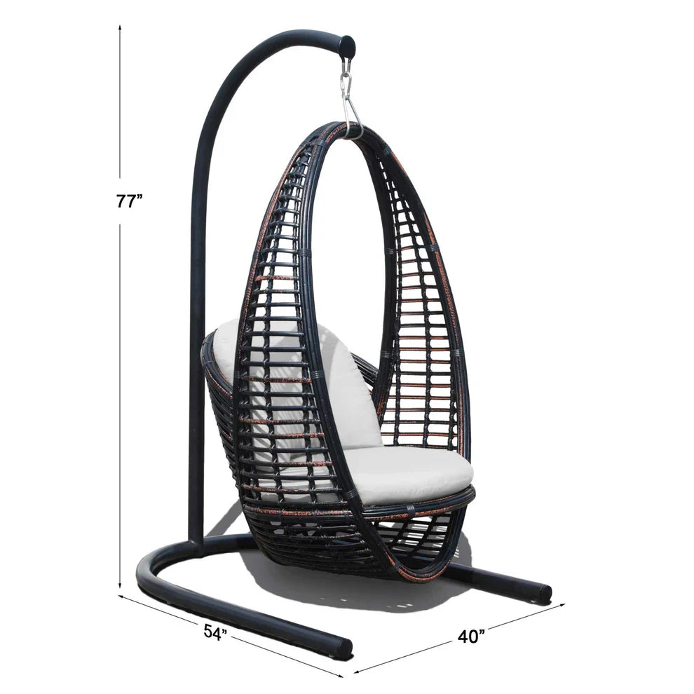 Heri Hanging Swing Chair with Frame and Premium Cushions
