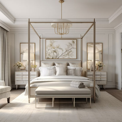 The Aria Sleek Canopy Bed