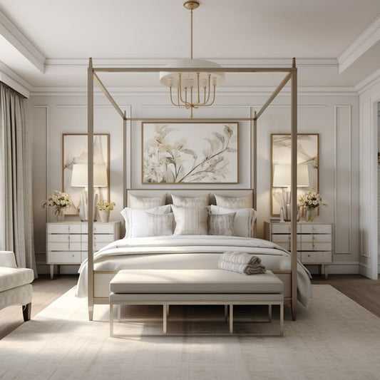 The Aria Sleek Canopy Bed