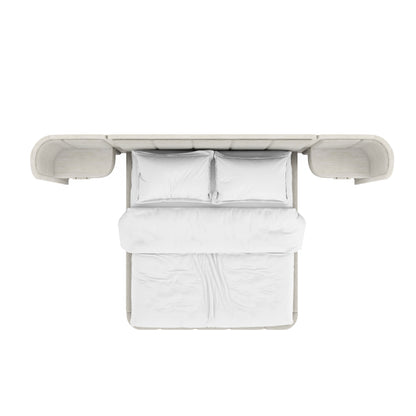 Ashlar Uph Wall Panel Bed w/Nightstands - King/Queen