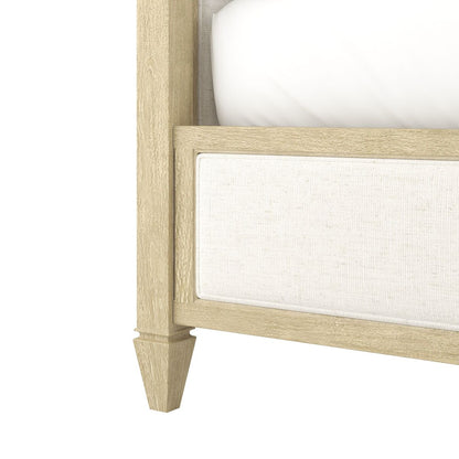 Eave Upholstered Poster Bed – Sundrenched Oak