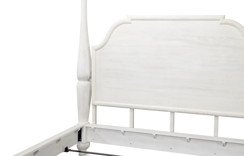 Madeline Bungalow King Bed - White