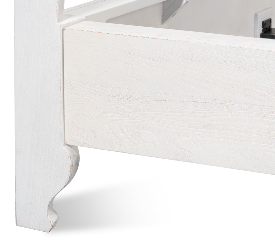 Madeline Bungalow King Bed - White
