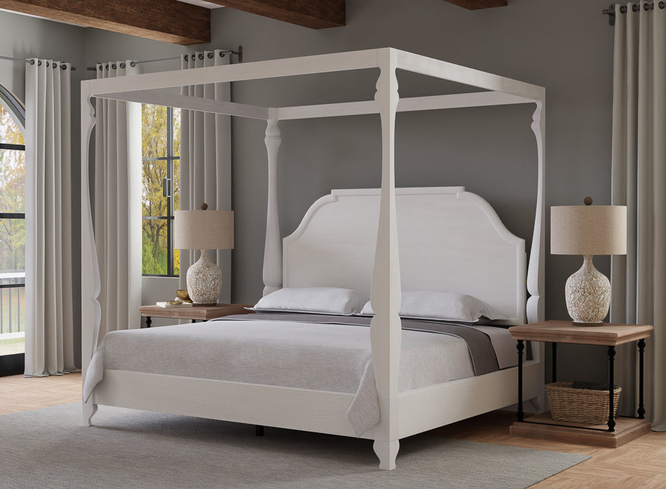 Madeline Bungalow King Bed - White