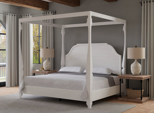 Madeline Bungalow King Bed - White