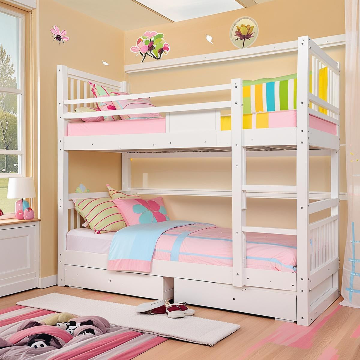 California Bunk Bed Twin/Twin - White