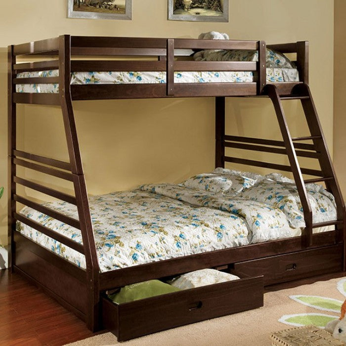 California Bunk Bed - Dark Walnut