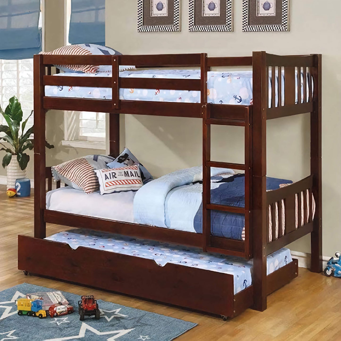 Cameron Bunk Bed - Dark Walnut