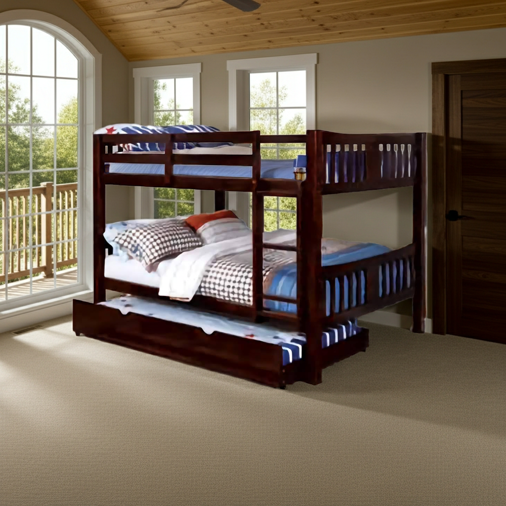 Cameron Bunk Bed - Dark Walnut
