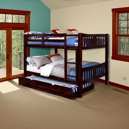 Cameron Bunk Bed - Dark Walnut