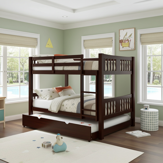Cameron Bunk Bed - Dark Walnut