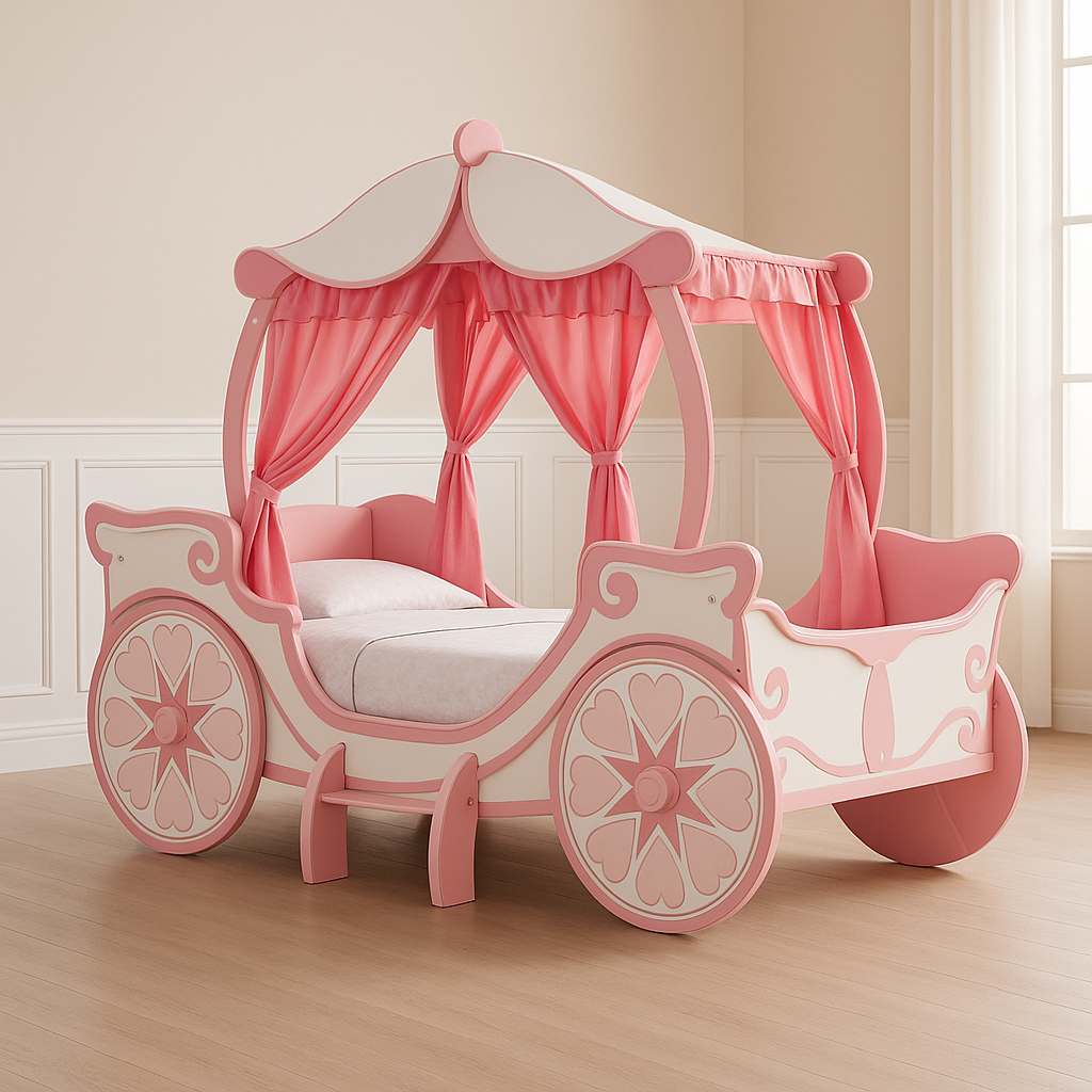 Arianna Princess Carriage Twin Bed | CM7630-BED