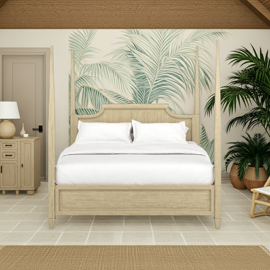 Eave Poster Panel Bed in Sundrenched Oak