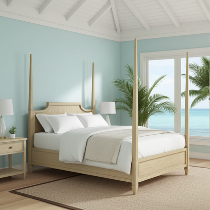 Eave Poster Panel Bed in Sundrenched Oak