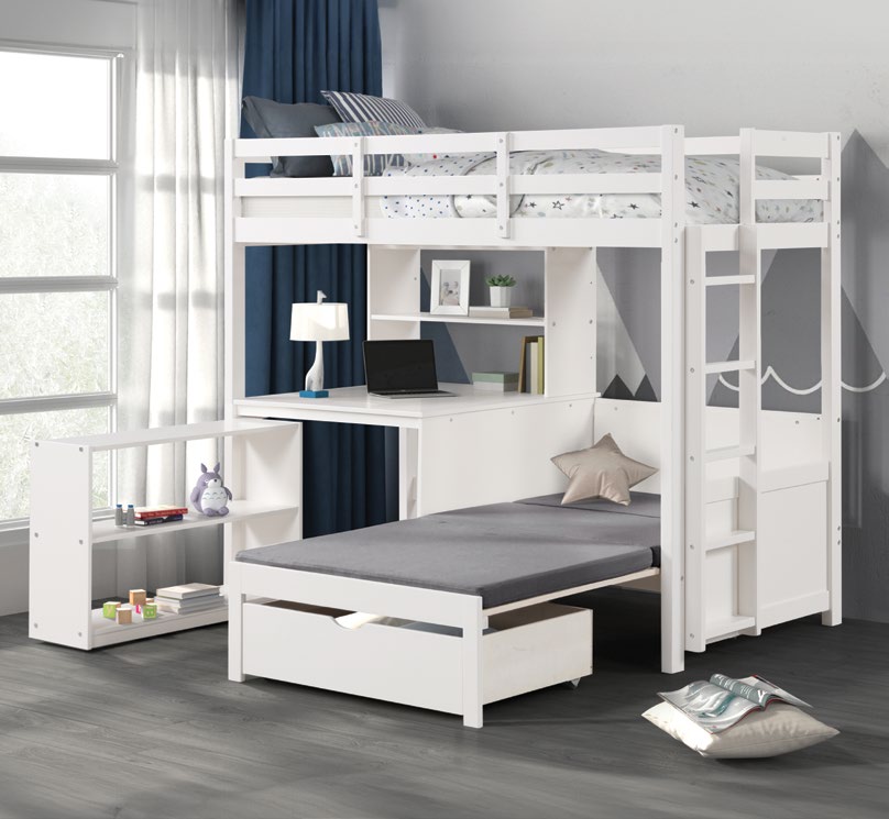 Mateo Twin/Twin Loft Bunk Bed