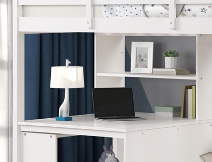 Mateo Twin/Twin Loft Bunk Bed