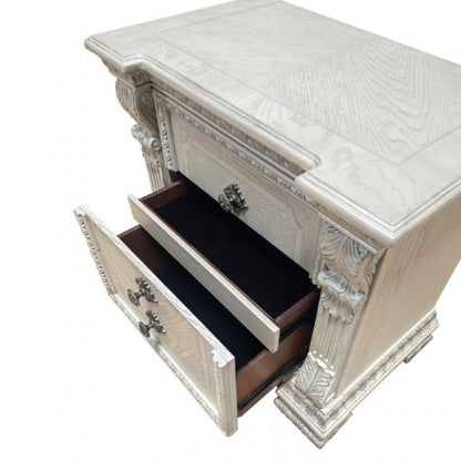 Promenade Night Stand - Wire Brushed White