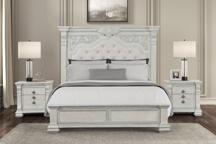 Promenade Bedroom Set - Wire Brushed White