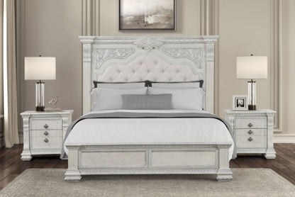 Promenade Bedroom Set - Wire Brushed White