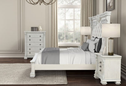 Promenade Bedroom Set - Wire Brushed White