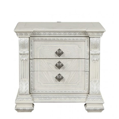 Promenade Night Stand - Wire Brushed White