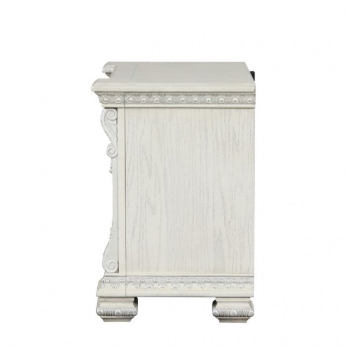 Promenade Night Stand - Wire Brushed White