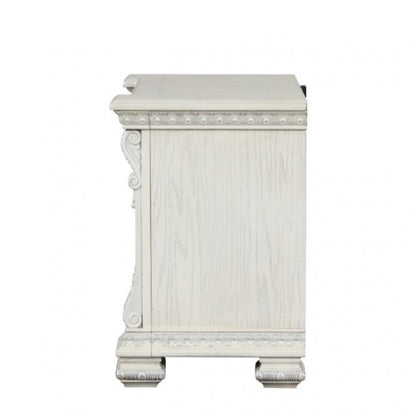 Promenade Night Stand - Wire Brushed White