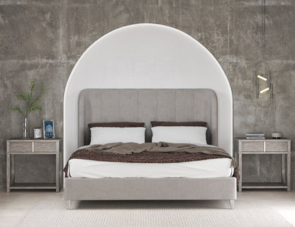 Vault King Upholstered Shelter Bed