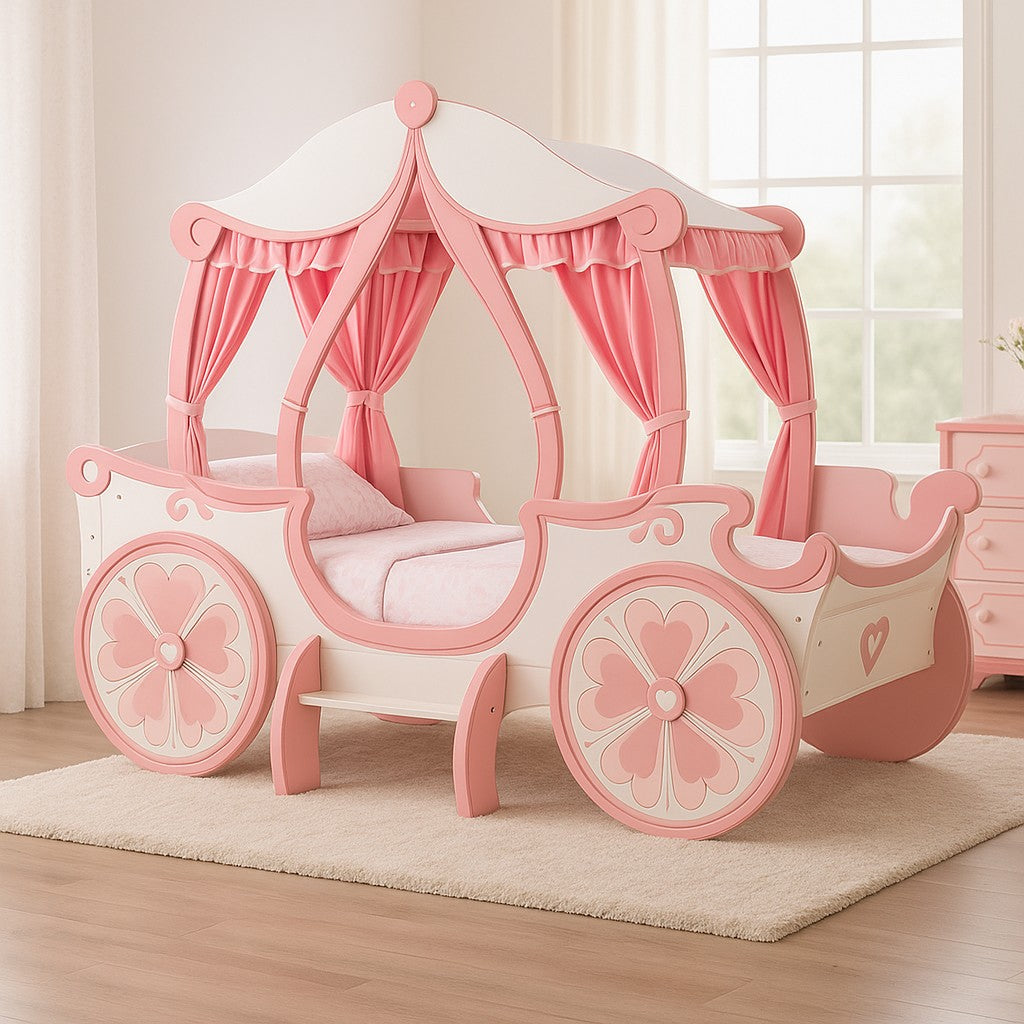 Arianna Princess Carriage Twin Bed | CM7630-BED