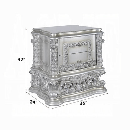 Valkyrie 5-Piece Bedroom Set  Antique Platinum European Luxury