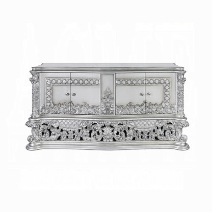 Valkyrie 5-Piece Bedroom Set  Antique Platinum European Luxury