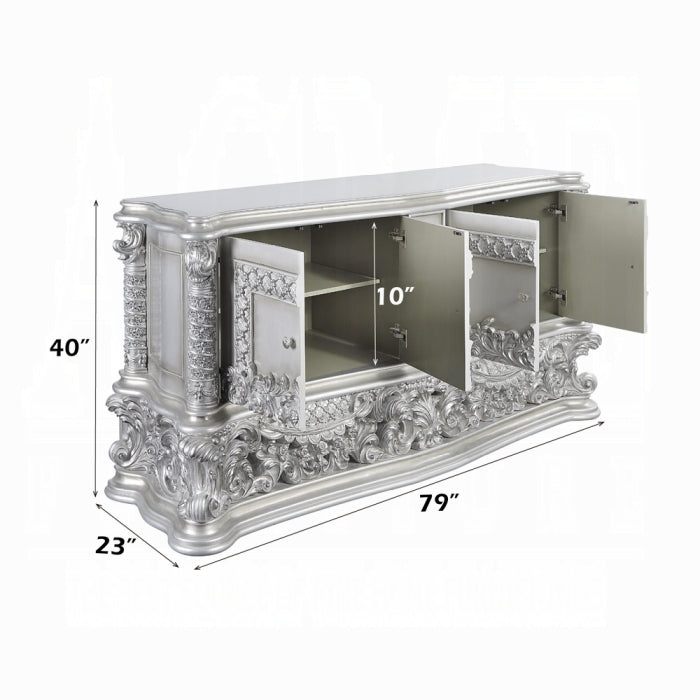Valkyrie 5-Piece KING Bedroom Set – Platinum European Luxury Suite