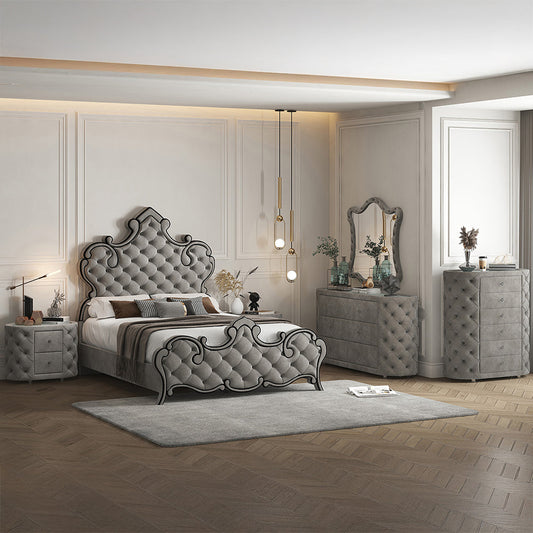 Deluxe Perine Queen Bed by ACME