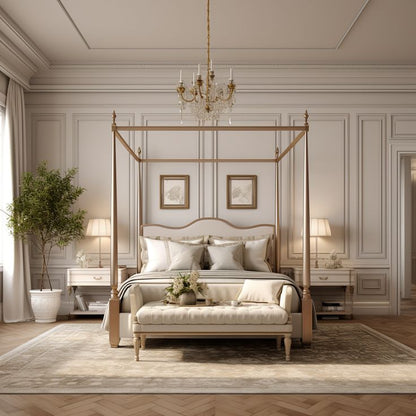 The Aria Sleek Canopy Bed