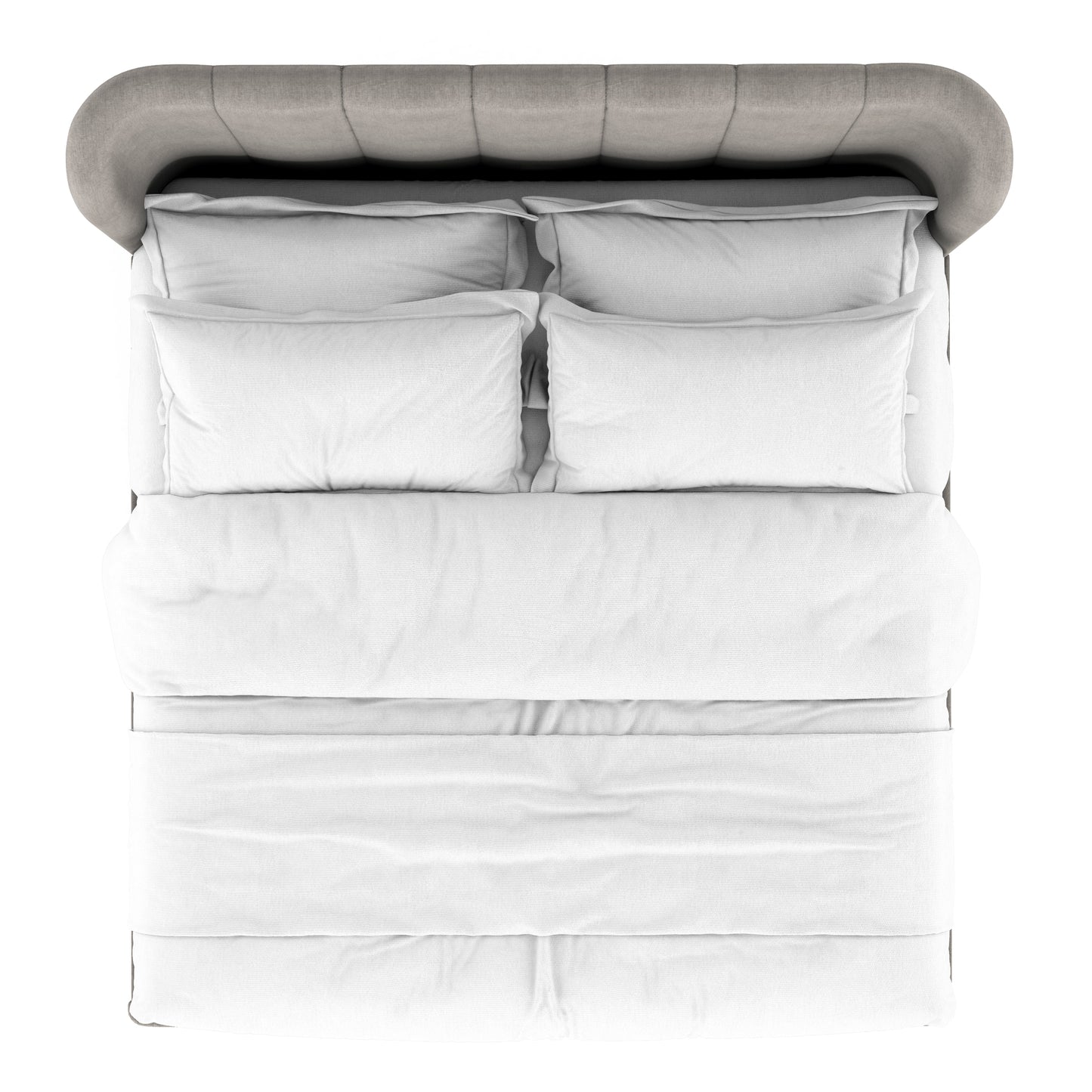 Vault King Upholstered Shelter Bed