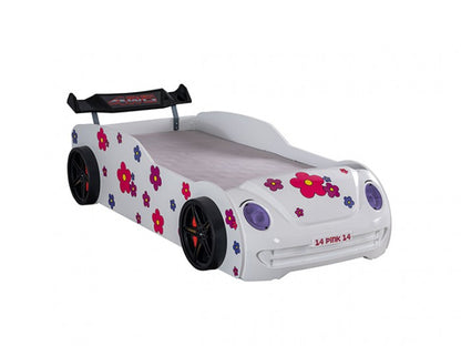 Jourley Kids Race Car Bed – White (FOA7732WH-BED)