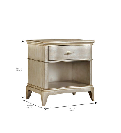 Starlite-Single Drawer Open Nightstand