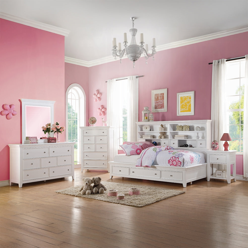 Lacey Daybed W/Storage (Twin or Full) White Finish