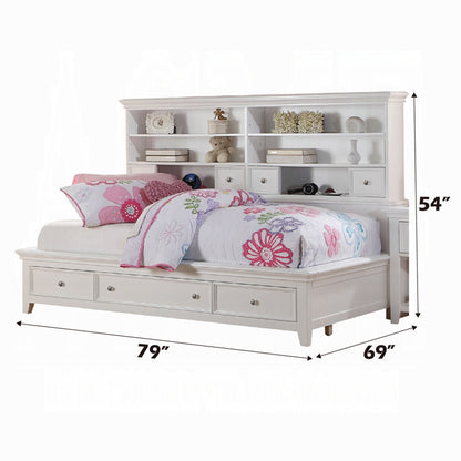 Lacey Daybed W/Storage (Twin or Full) White Finish