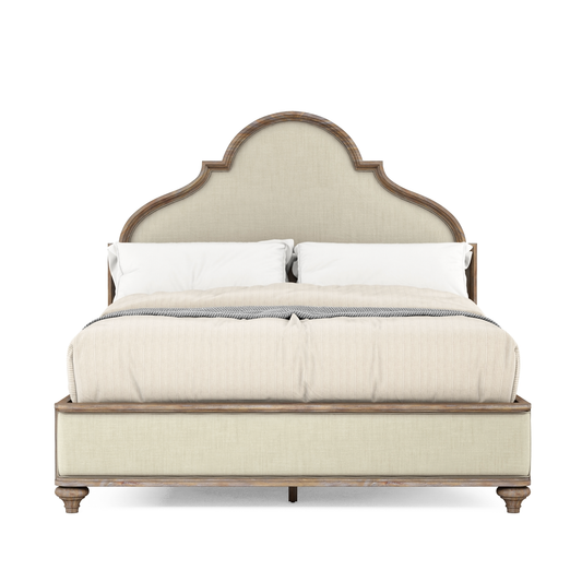 Architrave Queen Upholstered Panel Bed