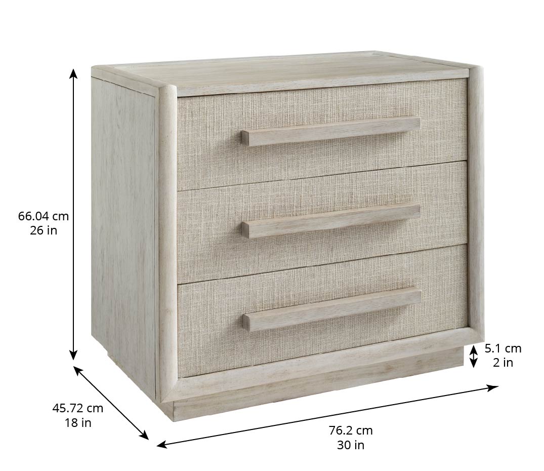 Cotiere 3 Drawer Nightstand
