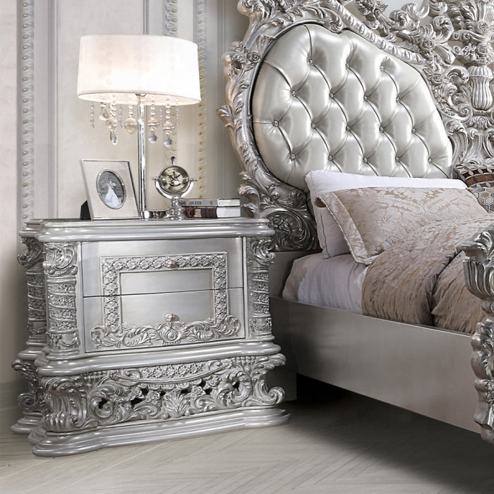Valkyrie 5-Piece Bedroom Set  Antique Platinum European Luxury