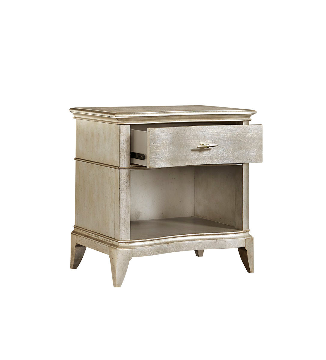 Starlite-Single Drawer Open Nightstand